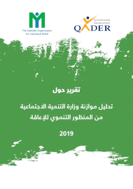 تحليل موازنة وزارة التنمية الاجتماعية من المنظور التنموي للإعاقة
