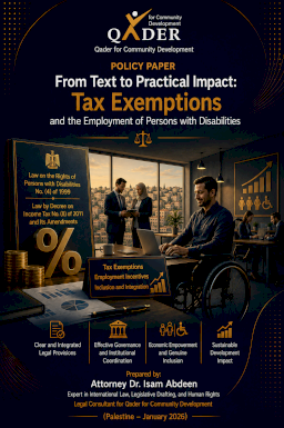 Policy Paper From Text to Practical Impact: Tax Exemptions and the Employment of Persons with Disabilities