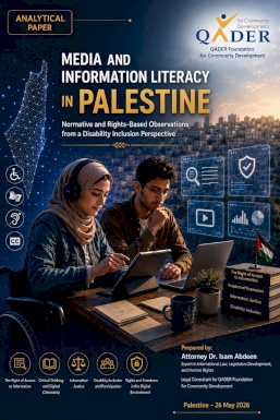 Media and Information Literacy in Palestine Normative and Human Rights Observations from a Disability Inclusion Perspective